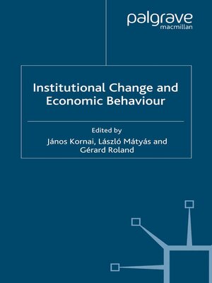 cover image of Institutional Change and Economic Behaviour